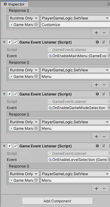 Decoupling code with game events and listeners
